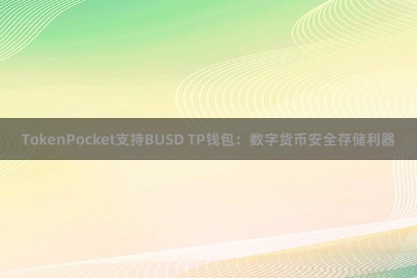 TokenPocket支持BUSD TP钱包：数字货币安全存储利器